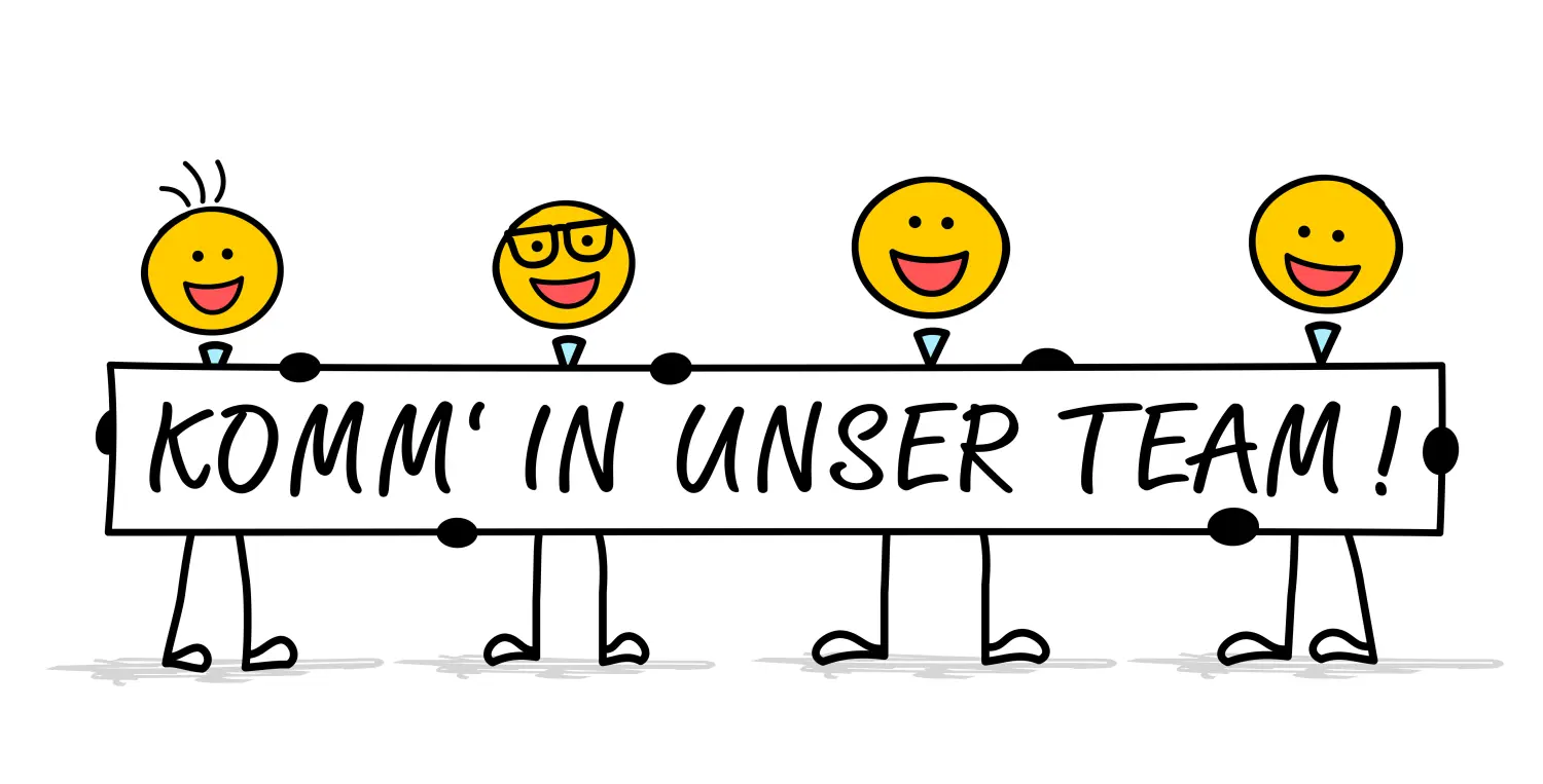 Strichmännchen - komm in unser Team 